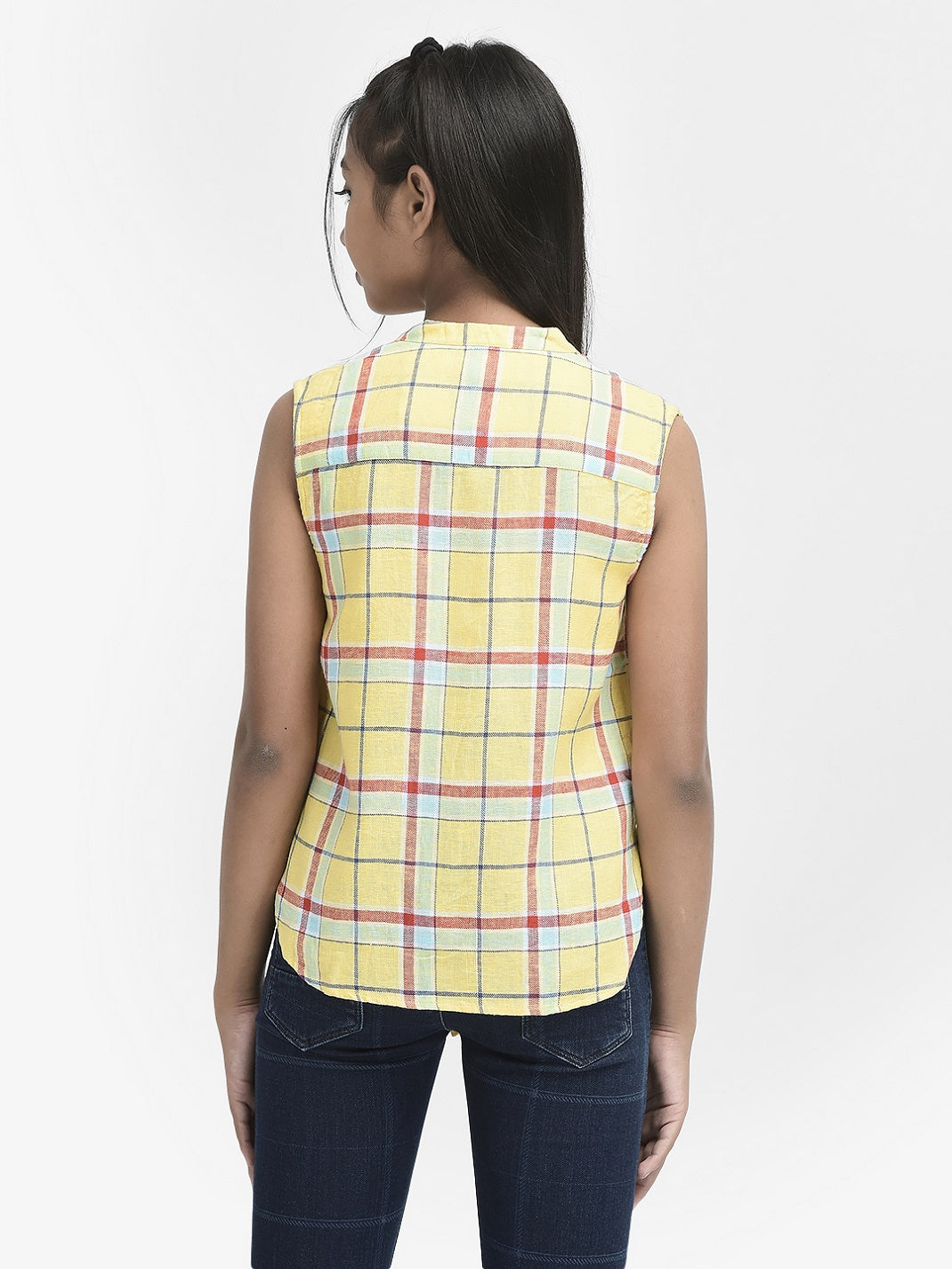  Multi Coloured Sleeveless Shirt