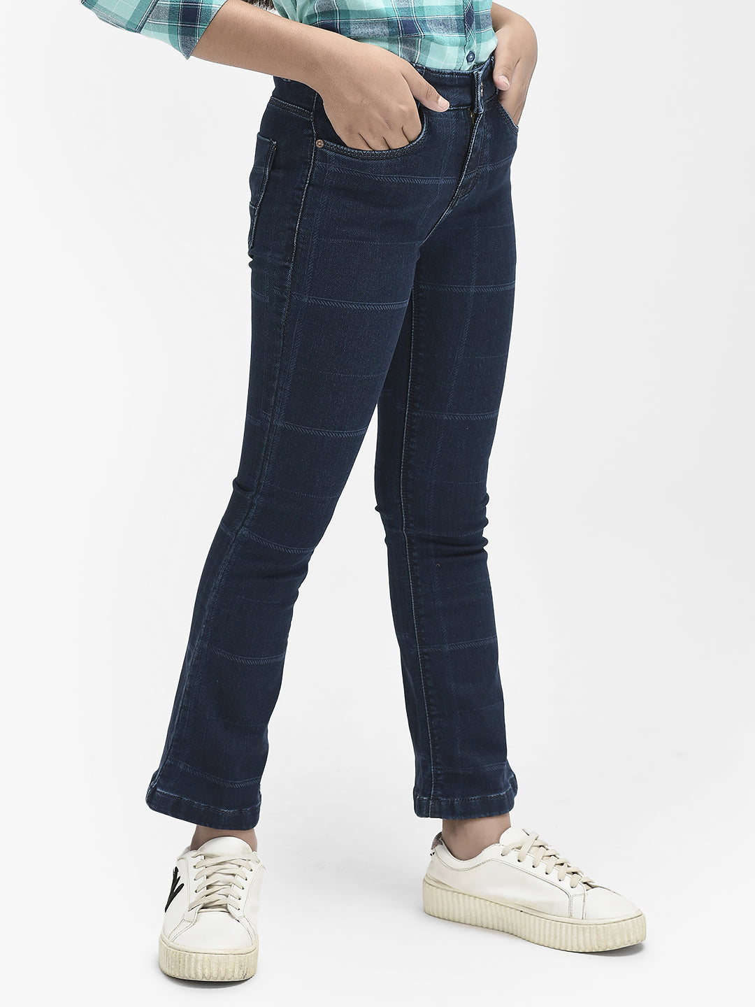  Navy Blue Bootcut Jeans