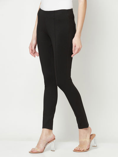  Black Slim Twin Pocket Trousers