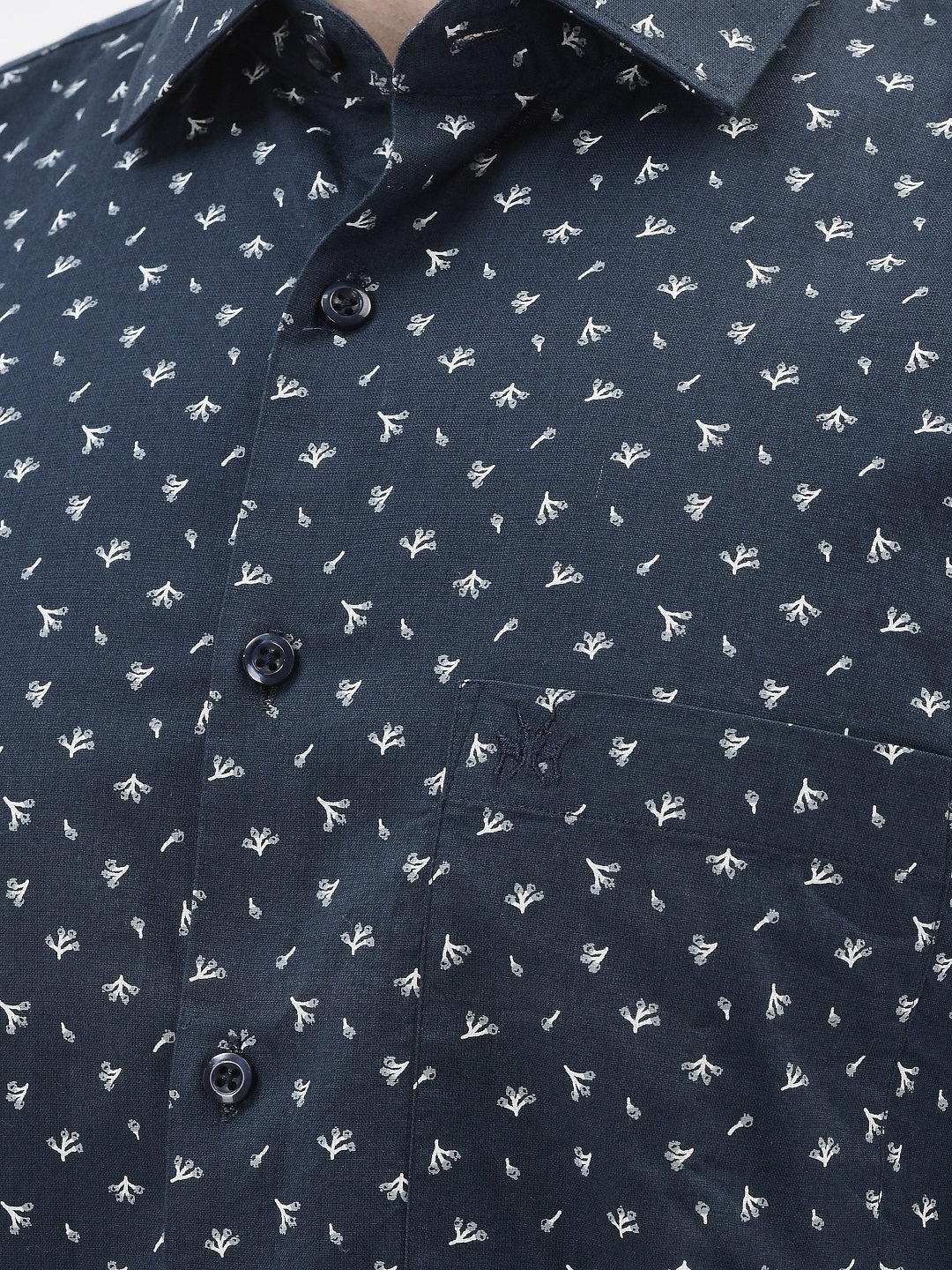 Navy Blue Printed Shirt