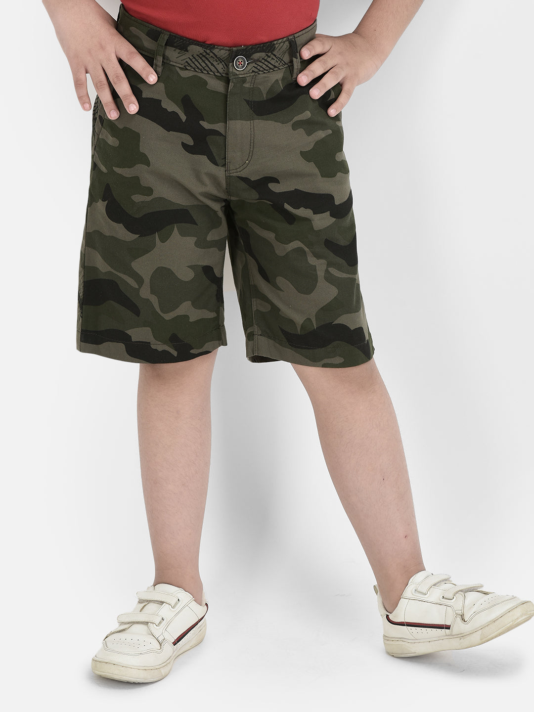 Olive Camouflage Shorts